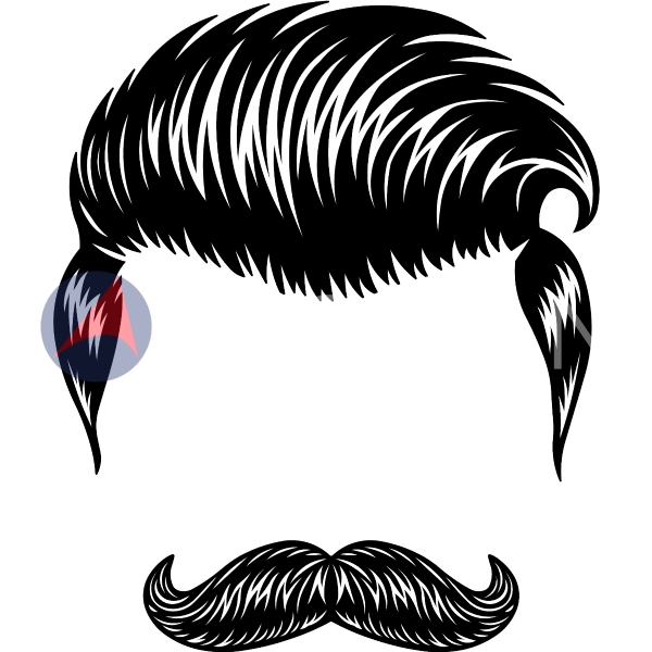 Artécora Metal Wall Art Hair and Mustache