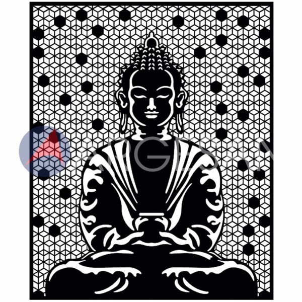 Artécora Metal Wall Art Meditating Buddha Namaste